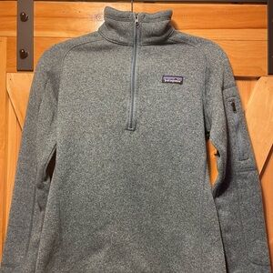 Patagonia turquoise better sweater Quarter-Zip Pullover size small
